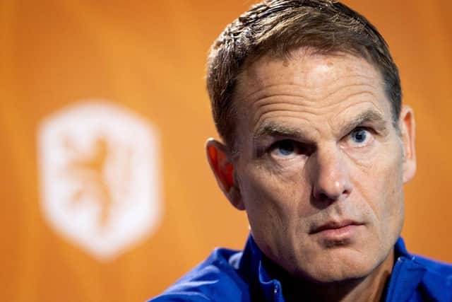 The Netherlands' national coach Frank de Boer at the KNVB Campus on May 26, 2021 in Zeist ahead of the Euro 2020 European football tournament (Photo by KOEN VAN WEEL/ANP/AFP via Getty Images)