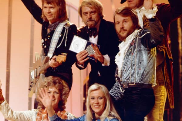 Abba in 1974 when they won the Eurovision Song Contest with Waterloo. Picture: Shutterstock