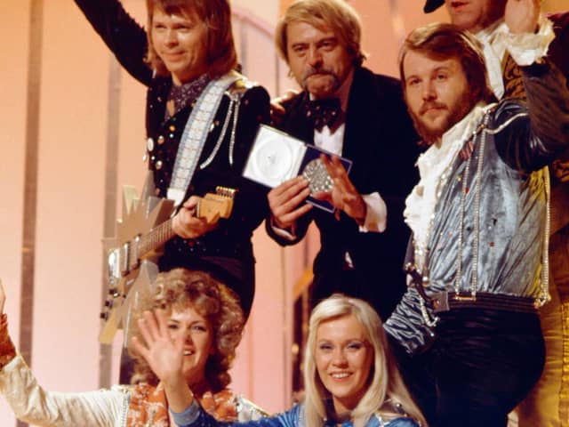 Abba in 1974 when they won the Eurovision Song Contest with Waterloo. Picture: Shutterstock