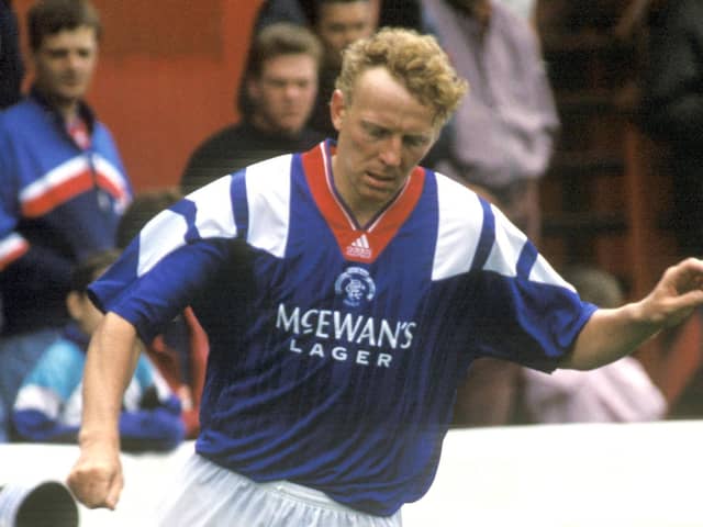 Rangers' Oleg Kuznetsov in action during a match against Hamilton in 1992.
