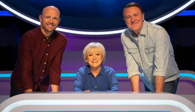 Matt Dawson, Sue Barker and Phil Tufnell.