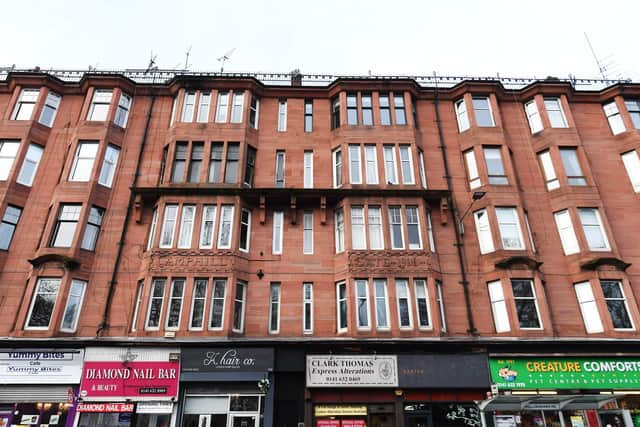 Camphill Gate Tenement by Glasgow's Queen's Park is a listed building located on the site of the old Crossmyloof Bakery - which was set up by Mr White-Thomson's philanthropic ancestor Neale Thomson. Picture: John Devlin.