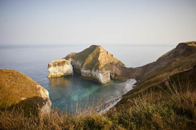 See the drinking dinosaur on Yorkshire’s incredible coastline – so much to explore within a few hundred miles. Picture – supplied.