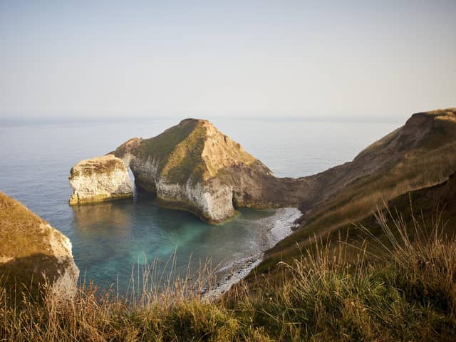 See the drinking dinosaur on Yorkshire’s incredible coastline – so much to explore within a few hundred miles. Picture – supplied.