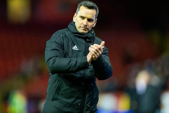 Aberdeen manager Stephen Glass.