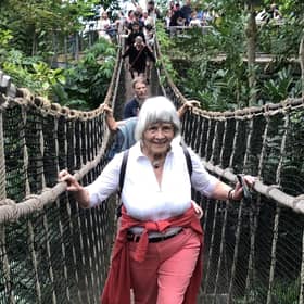 World travel was one of Esther Crawford's many and varied interests