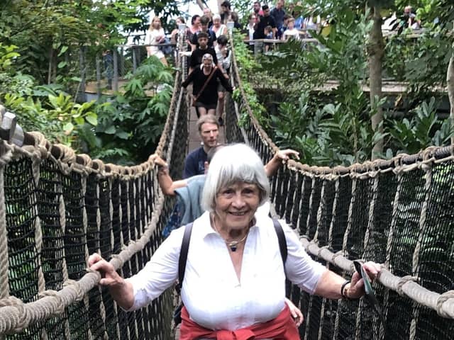 World travel was one of Esther Crawford's many and varied interests