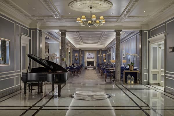The grand lobby of the Hyatt Regency London – The Churchill hotel in Marylebone. Pic: Contributed