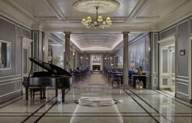 The grand lobby of the Hyatt Regency London – The Churchill hotel in Marylebone. Pic: Contributed