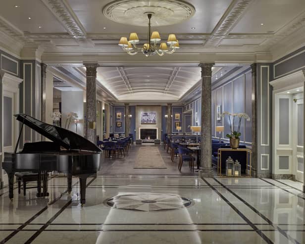 The grand lobby of the Hyatt Regency London – The Churchill hotel in Marylebone. Pic: Contributed