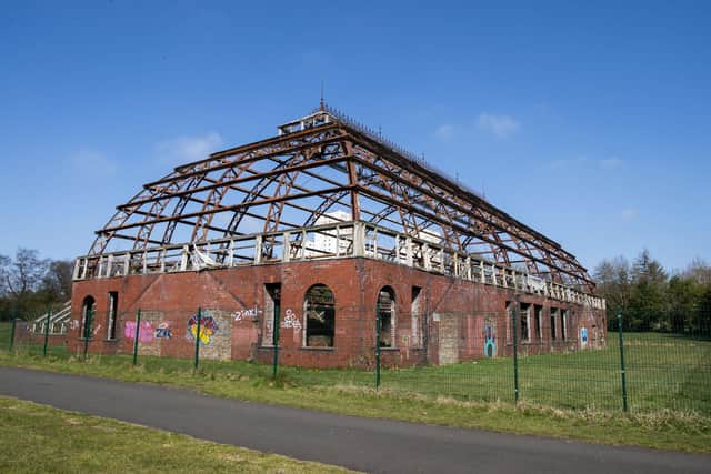 The greenhouse being renovated by former Labour MP Paul Sweeney. Picture: Lisa Ferguson