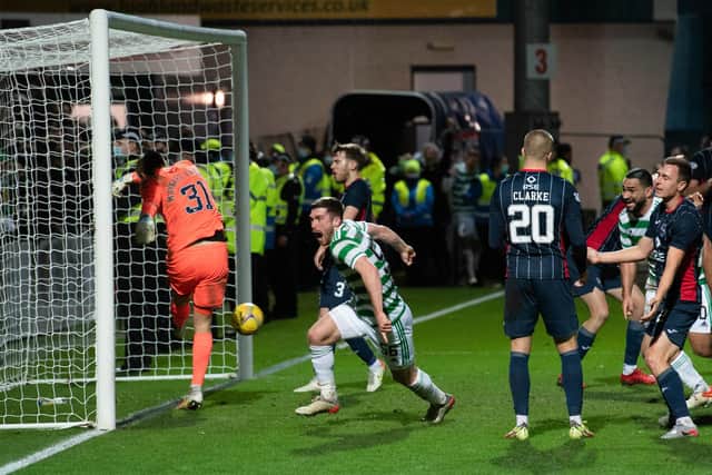 Anthony Ralston scored an injury-time winner on Celtic's last visit to Ross County in December. (Photo by Craig Foy / SNS Group)