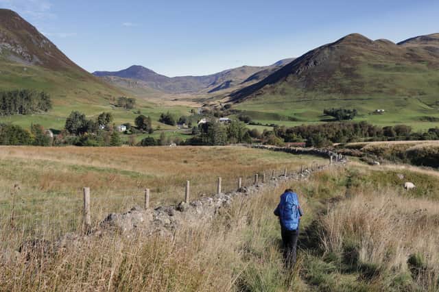 The Cateran Trail is a 100 km circular walk starting at Blairgowrie. This photograph was token close to Spittal of Glenshee in the Cairngorms National Park in Scotland.