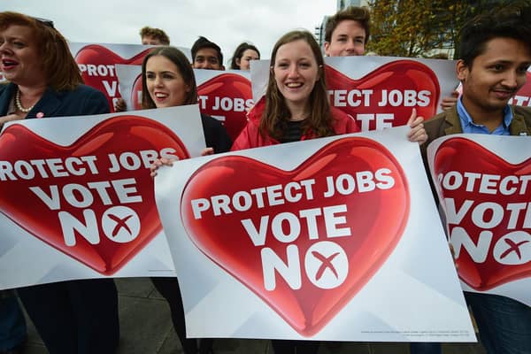 Independence supporters who backed Remain in the Brexit referendum should remember how that felt, and how much worse it would be for unionists if Scotland voted to leave the UK (Picture: Jeff J Mitchell/Getty Images)