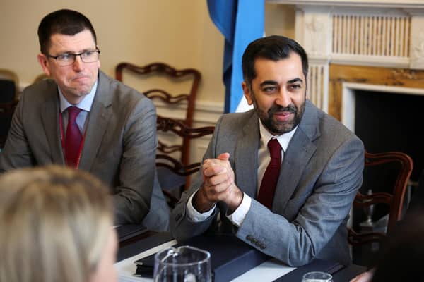 Humza Yousaf was left with all manner of problems by Nicola Sturgeon but has done little to alter her course (Picture: Russell Cheyne-Pool/Getty Images)