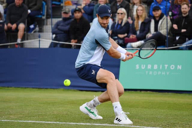 Andy Murray was far too strong for Jurij Rodionov at the Surbiton Trophy.