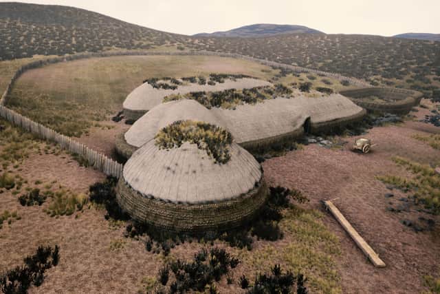 The virtual reality tour was created using information gathered in a five-year study of the Glen Shee site. PIC: Reconstruction by Jack Horsburgh, still image courtesy of Perth and Kinross Heritage Trust.