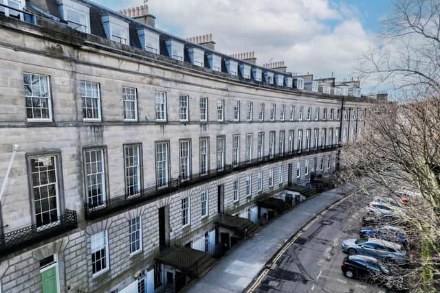 The properties at 14-17 Atholl Crescent, in Edinburgh's New Town conservation area, are being marketed by CBRE.