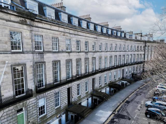 The properties at 14-17 Atholl Crescent, in Edinburgh's New Town conservation area, are being marketed by CBRE.