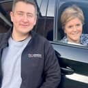 Nicola Sturgeon with driving instructor Andy MacFarlane last week (Picture: Nicola Sturgeon/Instagram)