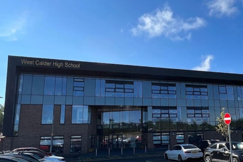 With the number of pupils achieving five Highers or more rising from 32 per cent to 56 per cent between 2017 and 2022, West Calder High School in West Lothian rose 139 places - taking it from 173rd to 34th.