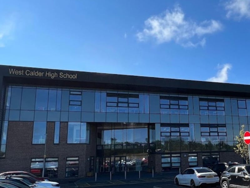With the number of pupils achieving five Highers or more rising from 32 per cent to 56 per cent between 2017 and 2022, West Calder High School in West Lothian rose 139 places - taking it from 173rd to 34th.