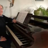 Daniel Nicholls, the music teacher who taught the Princess of Wales and her family to play piano,  who has composed a song to celebrate the King's coronation. Daniel, 58, who lives near the Middleton family home in Bucklebury, Berkshire, says he wants the whole nation to learn and sing "Defender of us All" by the time of the ceremony on May 6.Photo: Sandra Nicholls/PA Wire