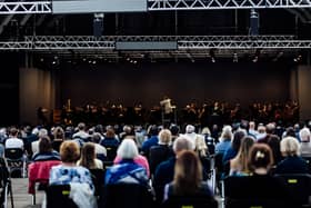 Dalia Stasevska conducts th BBC Symphony Orchestra at Edinburgh Academy