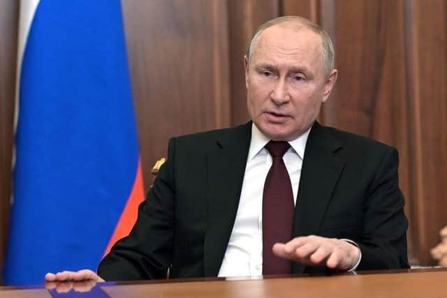 Boris Johnson is to address the nation after Russian President Vladimir Putin began military action against Ukraine.