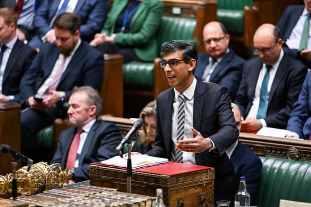 Prime Minister Rishi Sunak in the House of Commons. Picture: Andy Bailey/AFP via Getty Images