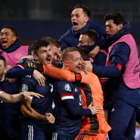 Scotland will look to channel the feeling of qualifying for next year's Euros as they target Nations League victory and a World Cup play off spot. (Pic: Getty Images)