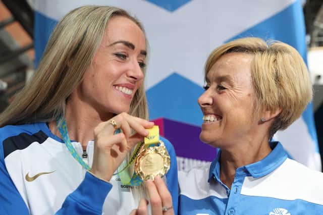 Medal winner Eilish McColgan with mum Liz