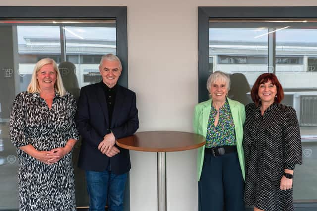 Members of the Tricapital Angels team: Susan Arnold (membership services manager), Moray Martin (CEO), Kath Kinder (chief investment officer) and Lynne Cadehead (COO).