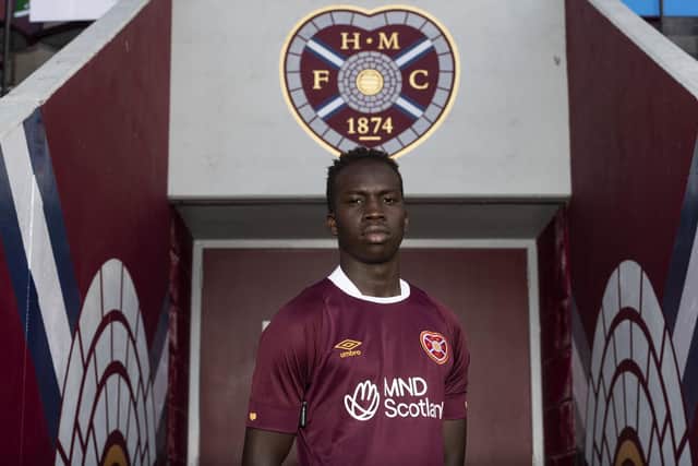 Hearts managed to land Garang Kuol on loan from Newcastle United.  (Photo by Mark Scates / SNS Group)