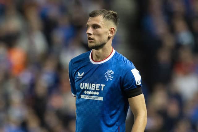 Borna Barisic insists he is "in a very good place" with the Rangers defender having so far seen off the challenge of summer signing Ridvan Yilmaz for the right-back berth. (Photo by Craig Foy / SNS Group)
