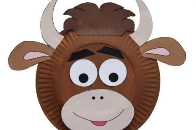 Make an Ox face mask to celebrate the Year of the Ox, using the step by step guide below