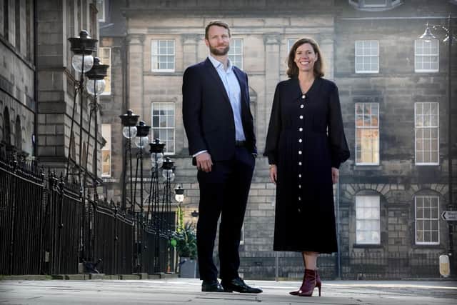 Fraser Lyle and Fiona James-Martin of Carlyle Associates. Picture: Stewart Attwood