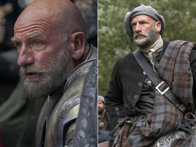 Scottish actor Graham McTavish plays Lord Commander of the Kingsguard Ser Harold Westerling in the show. He's previously starred in The Hobbit films as Dwalin and in Outlander as Dougal MacKenzie, where he became good friends with Jamie Fraser actor Sam Heughan.