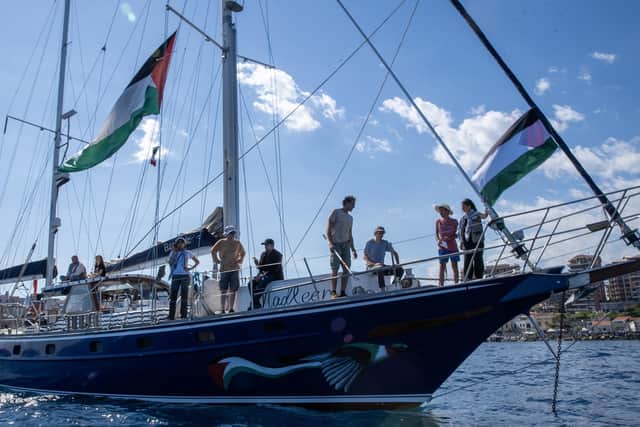 The Madleen, one of the ships on the flotilla.