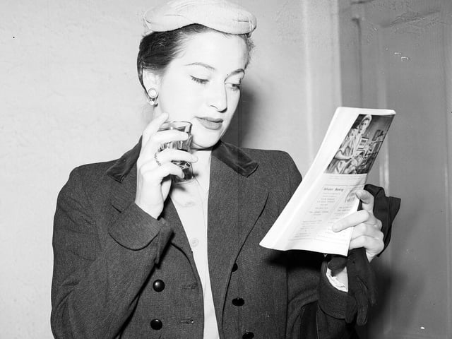 Film star Gina Rothschild at the festival in 1954.