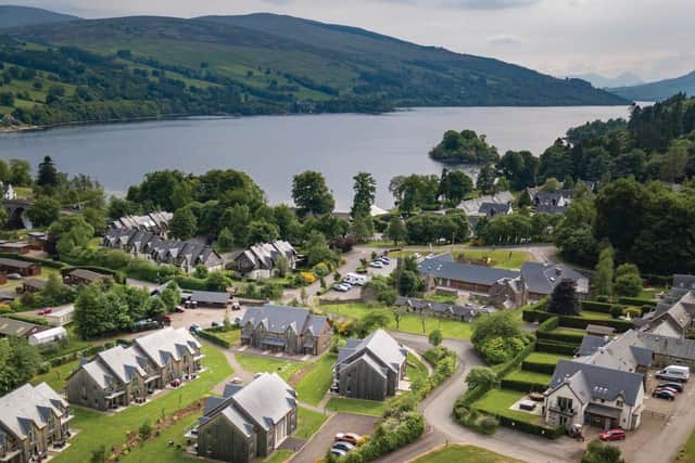 Mains of Taymouth’s holiday properties are clustered on the bank of Loch Tay in the village of Kenmore. Image: Kenmore Photography