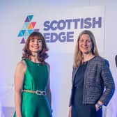 Evelyn McDonald, CEO Scottish Edge; Judith Cruickshank, managing director, commercial mid market at Royal Bank of Scotland, and Steven Hamill, COO Scottish Edge. Picture: Sandy Young/scottishphotographer.com