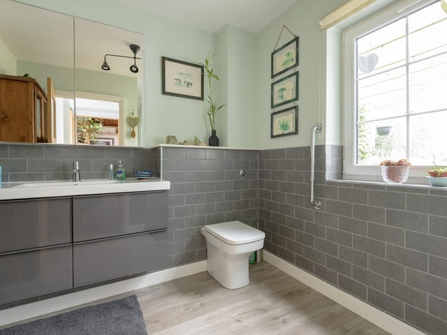 The Studio has two shower rooms, as well as an en-suite bathroom off the master bedroom – not to mention an outside toilet, in case you get caught short when you're out in the garden