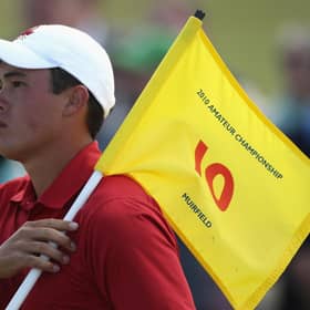 Banchory's James Byrne pictured during the final of the 2010 Amateur Championship at Muirfield. Picture: Warren Little/Getty Images.