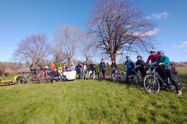 RSPB Scotland community group on a ride and plant day.