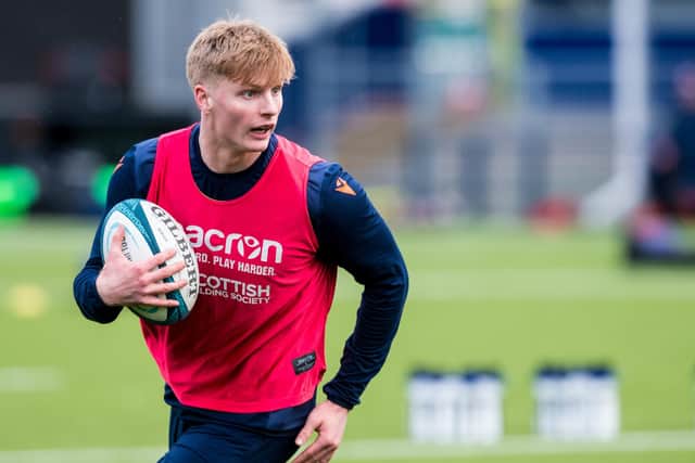 Harry Paterson will start at full-back in a youthful Edinburgh back division. (Photo by Ross Parker / SNS Group)