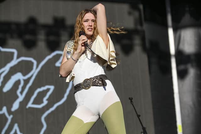 Georgia Ellery of Jockstrap performing at the Life is Beautiful Music & Art Festival, Las Vegas, 23 September 2023 PIC: Christopher Victorio/Shutterstock