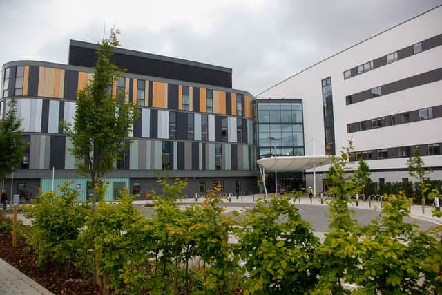 The new Sick Kids hospital exterior, covered in the potentially dangerous cladding.