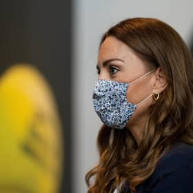 The Duchess of Cambridge is isolating after coming into contact with a Covid-19 patient. (Credit: AELTC/Thomas Lovelock - Pool/Getty Images)