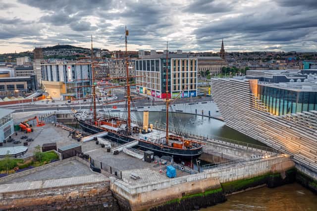 The V&A Dundee museum was built beside the final home for RRS Discovery.